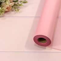 Плёнка 58см 800г матовая однотонная 55мкм Розовый-0331 1/12 Арт: 1857/0331