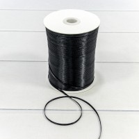 Лента Атласная Сатин (бобина) 0,3см*870ярд Чёрный 1/40 Арт: 595-03/39