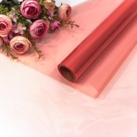 Плёнка 0,57*10м прозрачная 40мкм Красный 1/30 Арт: 1663/5