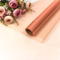 Плёнка 0,57*10м прозрачная 40мкм Тёмно-коралловый 1/30 Арт: 1663/8