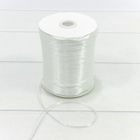 Лента Атласная Сатин (бобина) 0,3см*870ярд Тёплый белый 1/40 Арт: 595-03/42