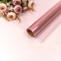 Плёнка 0,57*10м прозрачная 40мкм Бледно-лиловый 1/30 Арт: 1663/10