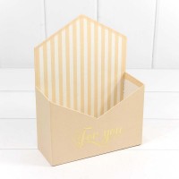 Коробка "Конверт" 18*24*7 "For you" Кофе с молоком 1/4 1/36 Арт: KPL0019