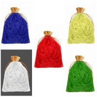 Мешочки из органзы 18*23 с золотой каймой (микс) Арт: 000803M