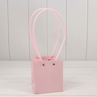 Пакет подарочный "Ваза для цветов" 13*11,5*11,5 Бледно-розовый 1/10 1/150 Арт: 000170F/670