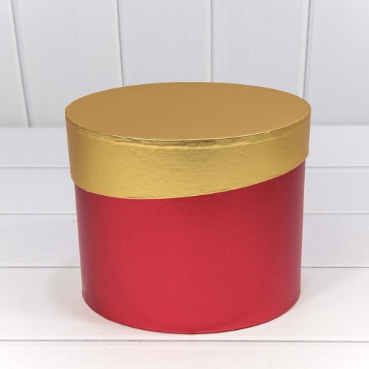 Коробки Овальные Набор 1/3 22*17*18,5 "Металл" Красный 1/24 Арт: 720279/2