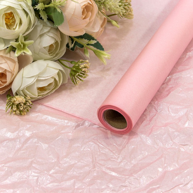 Бумага "Тишью" Водостойкая 0,5*10м 38г Розовый 1/30 Арт: 0001200/27