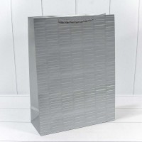 Пакет подарочный "Престиж" Серебряный 30*40*15 210г 1/20 1/120 Арт: 300342A/3