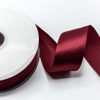 Лента Атласная Полиэстер класс А 5см*100ярд Бордовый 1/7 1/28 Арт: 556-50/789