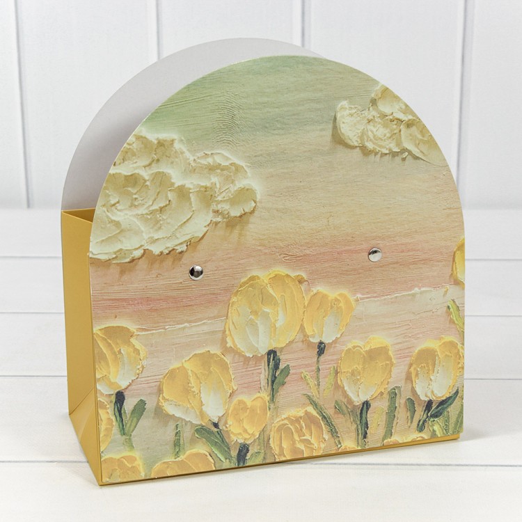 Пакет подарочный "Ваза для цветов" 22*23,5*10,5 260г без ручек (1) 1/10 1/200 Арт: 000240EA/1