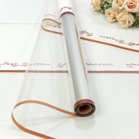 Плёнка 0,57*10м матовая/глянцевая с окошком 55мкм Белый 1/30 Арт: 1634/2
