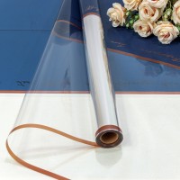 Плёнка 0,57*10м матовая/глянцевая с окошком 55мкм Синий 1/30 Арт: 1634/6