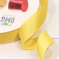 Лента Репсовая 2,5см*100ярд Класс А Жёлтый 1/13 1/52 Арт: 597-25/101
