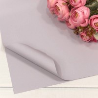 Плёнка в листах 55*55 (20 шт.) матовая "Корейская" 65мкм Розовато-серый 1/60 Арт: 1698/7632