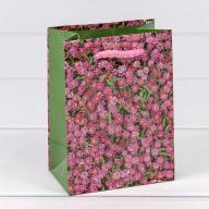Пакет подарочный &quot;Цветы&quot; (микс) 8*11*5 1/20 1/800 Арт: 00019I - Пакет подарочный "Цветы" (микс) 8*11*5 1/20 1/800 Арт: 00019I