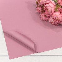 Плёнка в листах 55*55 (20 шт.) матовая "Корейская" 65мкм Розовый-1767 1/60 Арт: 1698/1767