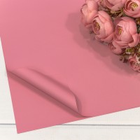 Плёнка в листах 55*55 (20 шт.) матовая "Корейская" 65мкм Розовый-1765 1/60 Арт: 1698/1765