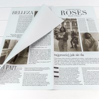 Плёнка в листах 56,5*56,5 (20 шт.) матовая "Газета ROSES" 65мкм Голубовато-серый 1/60 Арт: 1614/656