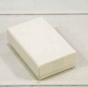 Коробка Прямоугольная 8*5*2,5 Крафт Белый 1/24 1/360 Арт: 62267/1