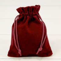 Мешочки бархатные 10*12 класс Б Бордовый 1/50 1/2000 Арт: 000811I/102