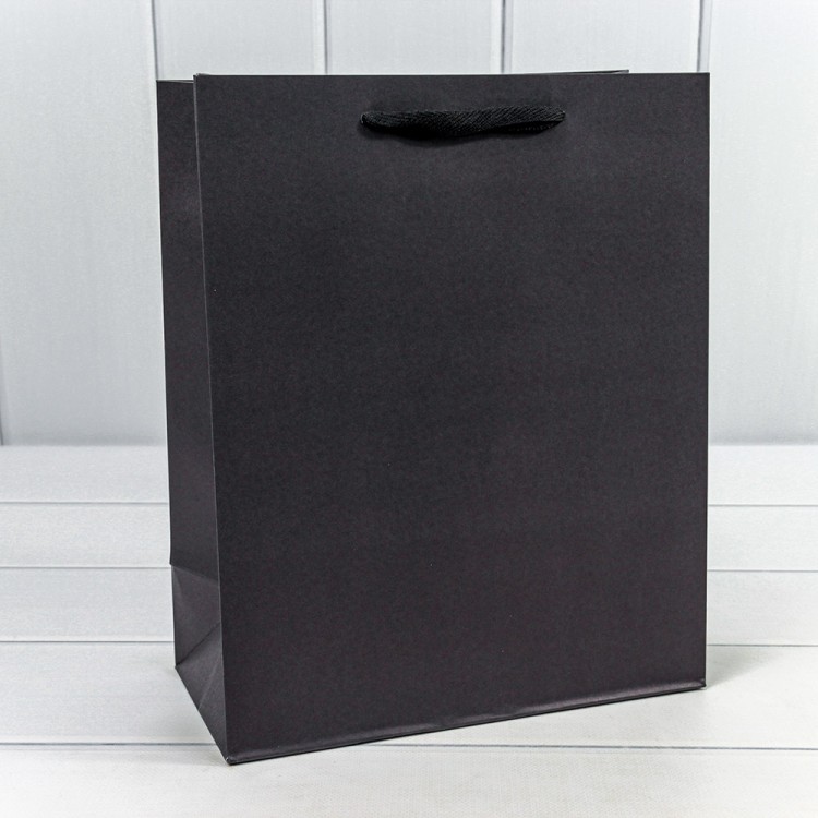 Пакет подарочный Крафт "Люкс" 26*32*13 210г Чёрный 1/10 1/240 Арт: 000221C/11