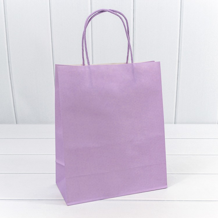 Пакет подарочный Крафт Сиреневый 22*27*11 120г 1/20 1/240 Арт: 214DK/530