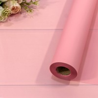 Плёнка 58см 800г матовая однотонная 55мкм Розовый-183 1/12 Арт: 1857/183